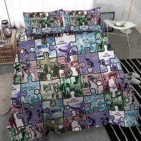 The Civil Rights Journey in Puzzle Bedding Set African American