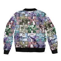 The Civil Rights Journey in Puzzle Bomber Jacket African American