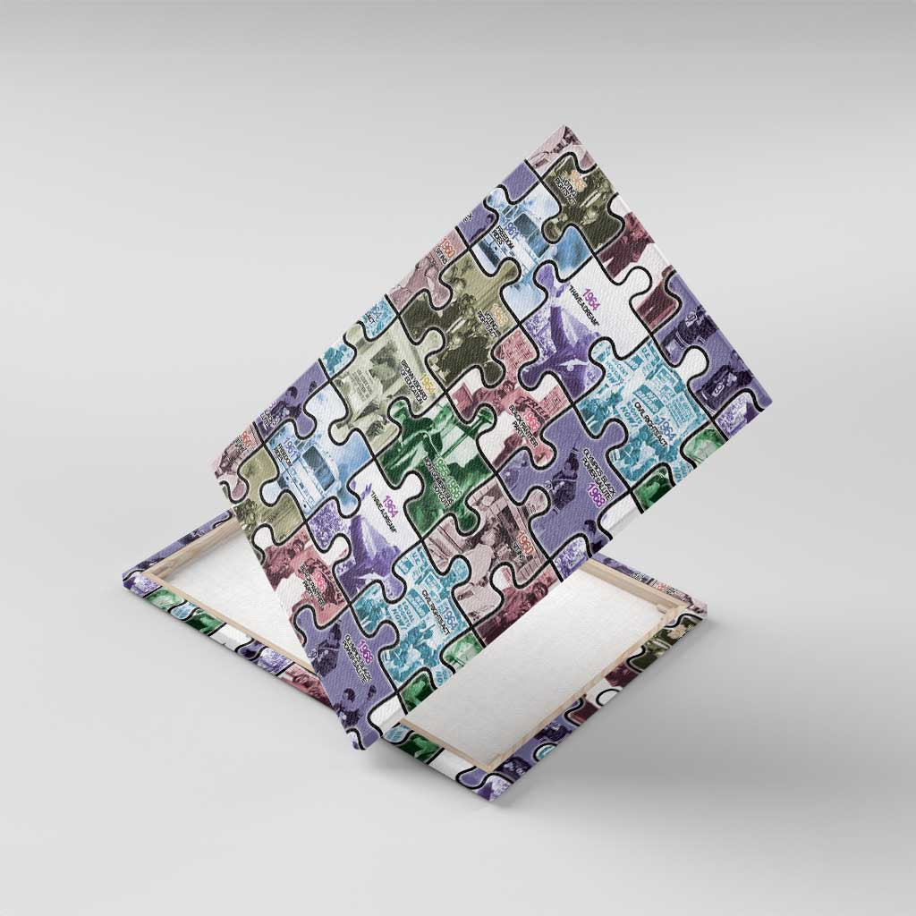 The Civil Rights Journey in Puzzle Canvas Wall Art African American