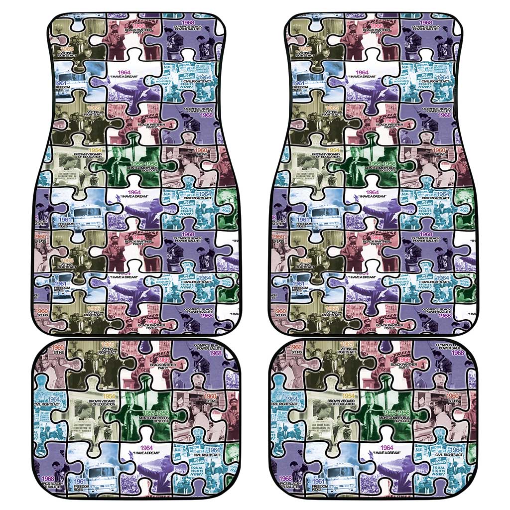 The Civil Rights Journey in Puzzle Car Mats African American