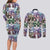 The Civil Rights Journey in Puzzle Couples Matching Long Sleeve Bodycon Dress and Long Sleeve Button Shirt African American