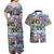 The Civil Rights Journey in Puzzle Couples Matching Off Shoulder Maxi Dress and Hawaiian Shirt African American