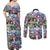 The Civil Rights Journey in Puzzle Couples Matching Off Shoulder Maxi Dress and Long Sleeve Button Shirt African American