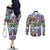 The Civil Rights Journey in Puzzle Couples Matching Off The Shoulder Long Sleeve Dress and Long Sleeve Button Shirt African American