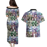 The Civil Rights Journey in Puzzle Couples Matching Puletasi and Hawaiian Shirt African American