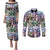 The Civil Rights Journey in Puzzle Couples Matching Puletasi and Long Sleeve Button Shirt African American