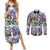 The Civil Rights Journey in Puzzle Couples Matching Summer Maxi Dress and Long Sleeve Button Shirt African American