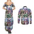 The Civil Rights Journey in Puzzle Couples Matching Summer Maxi Dress and Long Sleeve Button Shirt African American