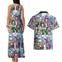 The Civil Rights Journey in Puzzle Couples Matching Tank Maxi Dress and Hawaiian Shirt African American
