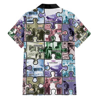 The Civil Rights Journey in Puzzle Family Matching Off Shoulder Maxi Dress and Hawaiian Shirt African American