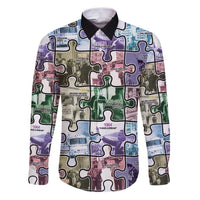 The Civil Rights Journey in Puzzle Family Matching Puletasi and Hawaiian Shirt African American