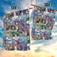 The Civil Rights Journey in Puzzle Garden Flag African American