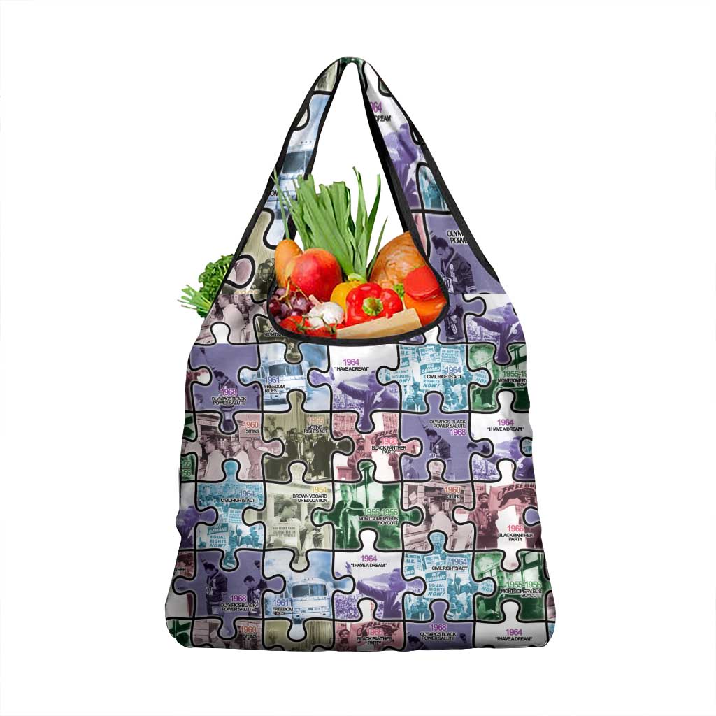 The Civil Rights Journey in Puzzle Grocery Bag African American