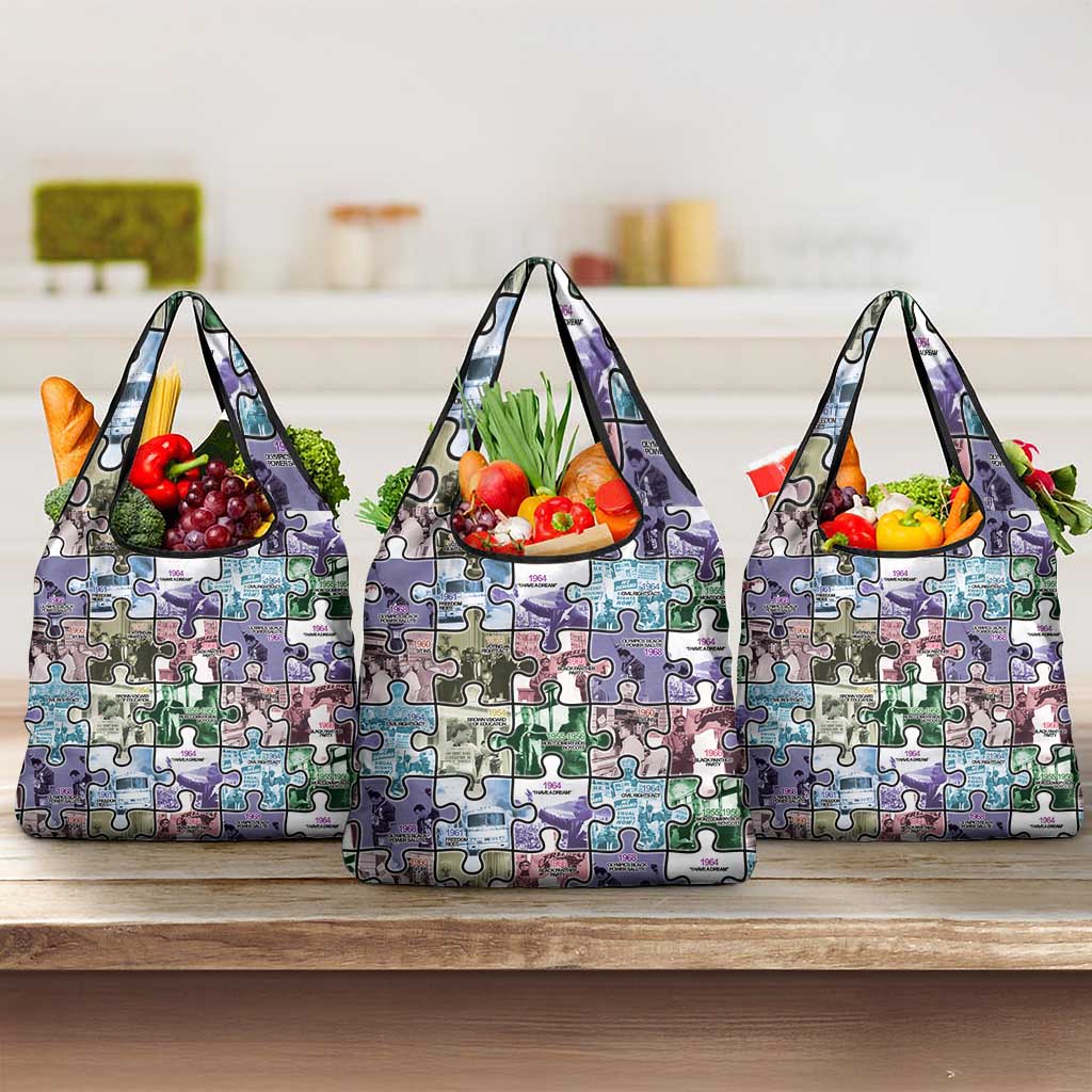 The Civil Rights Journey in Puzzle Grocery Bag African American