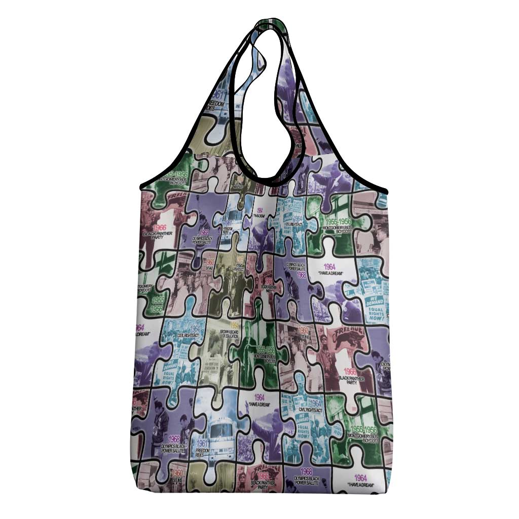 The Civil Rights Journey in Puzzle Grocery Bag African American