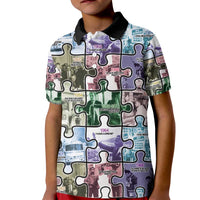 The Civil Rights Journey in Puzzle Kid Polo Shirt African American