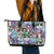 The Civil Rights Journey in Puzzle Leather Tote Bag African American