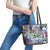 The Civil Rights Journey in Puzzle Leather Tote Bag African American
