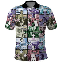 The Civil Rights Journey in Puzzle Polo Shirt African American