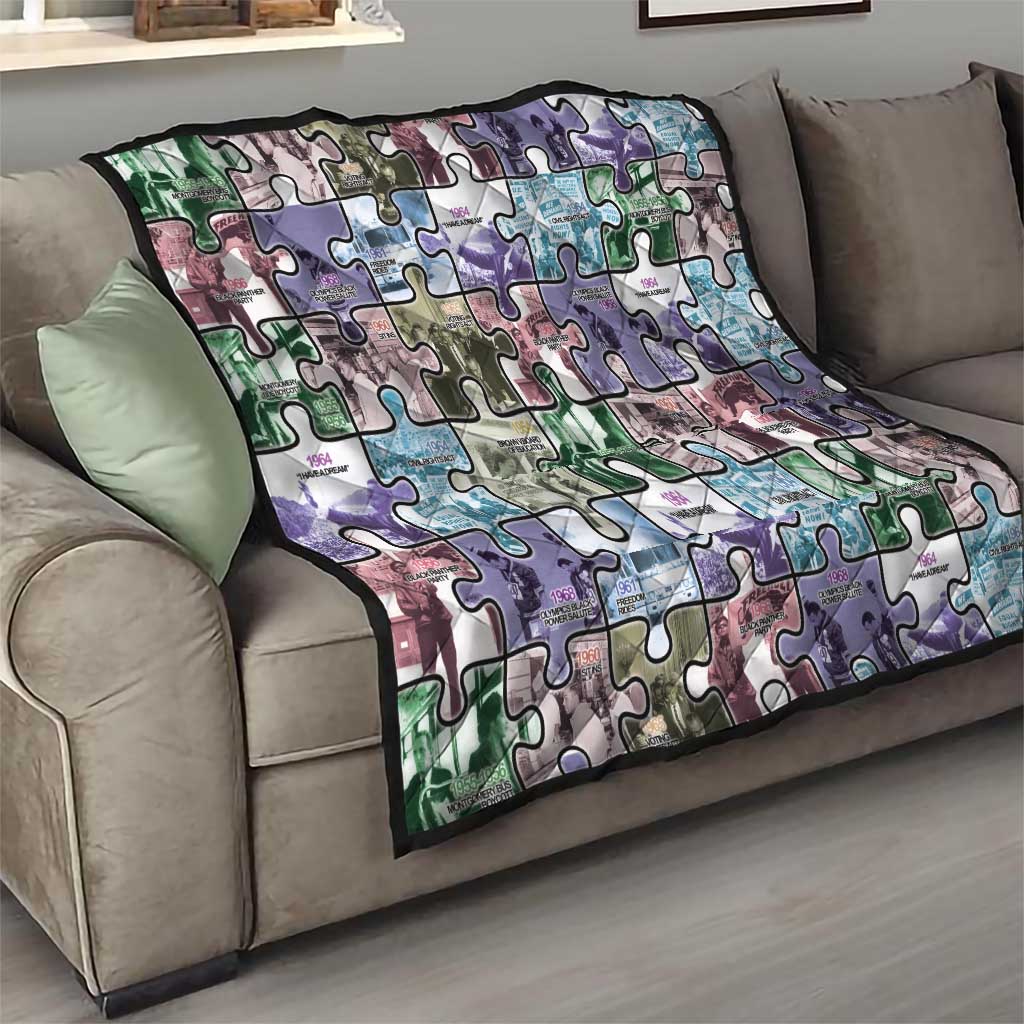 The Civil Rights Journey in Puzzle Quilt African American