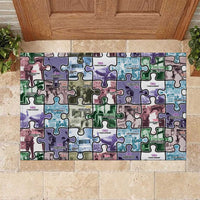 The Civil Rights Journey in Puzzle Rubber Doormat African American