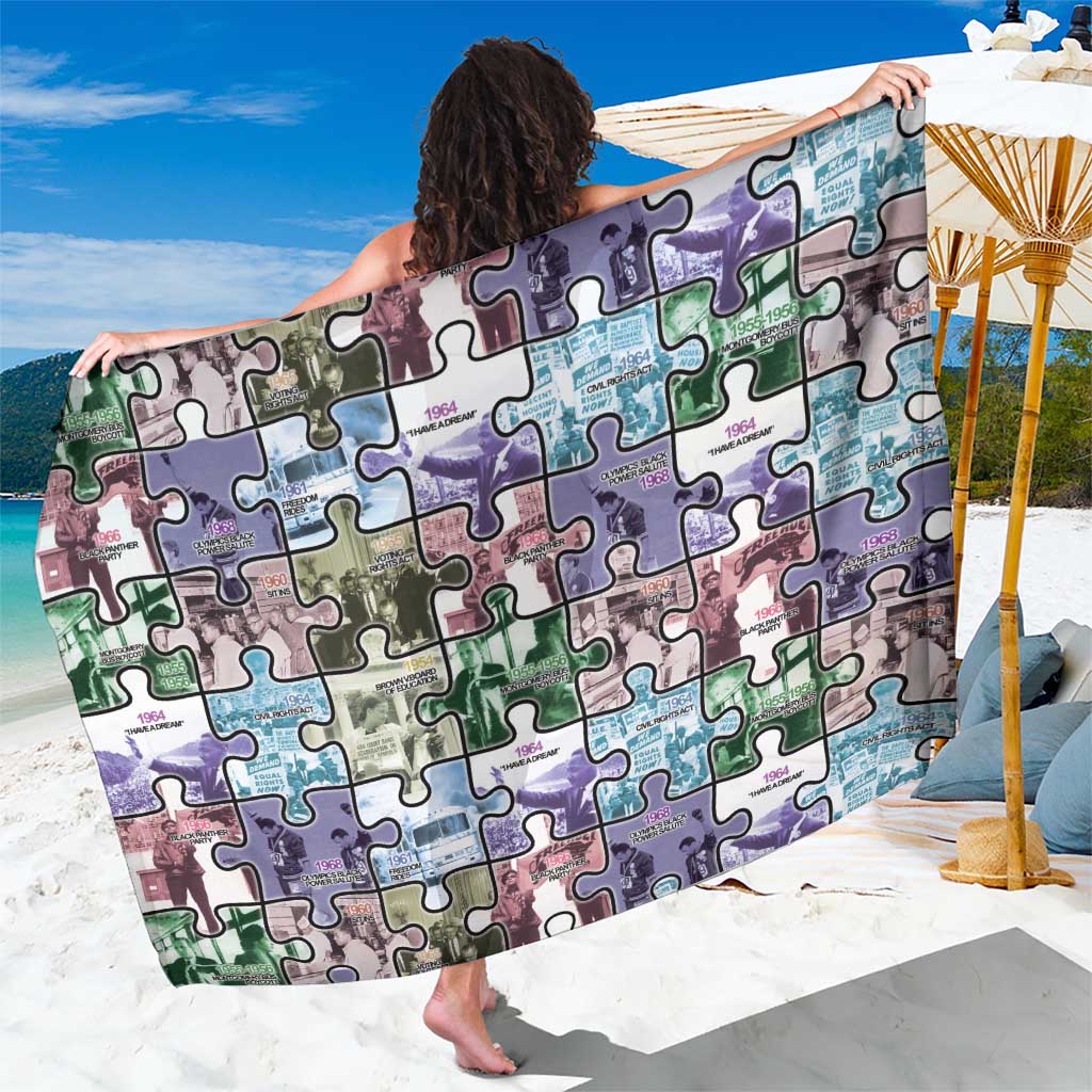 The Civil Rights Journey in Puzzle Sarong African American