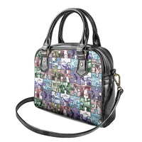 The Civil Rights Journey in Puzzle Shoulder Handbag African American