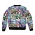 The Civil Rights Journey in Puzzle Sleeve Zip Bomber Jacket African American