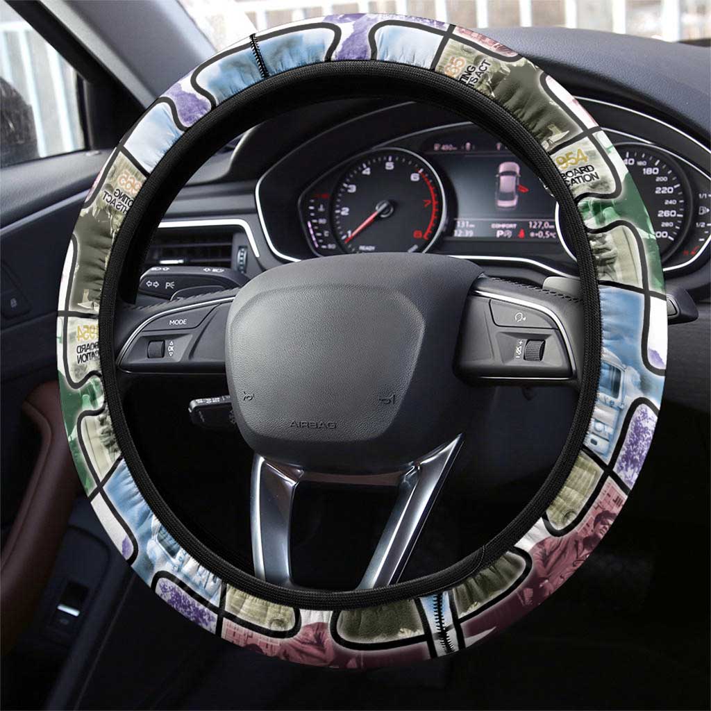 The Civil Rights Journey in Puzzle Steering Wheel Cover African American