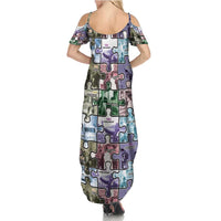 The Civil Rights Journey in Puzzle Summer Maxi Dress African American