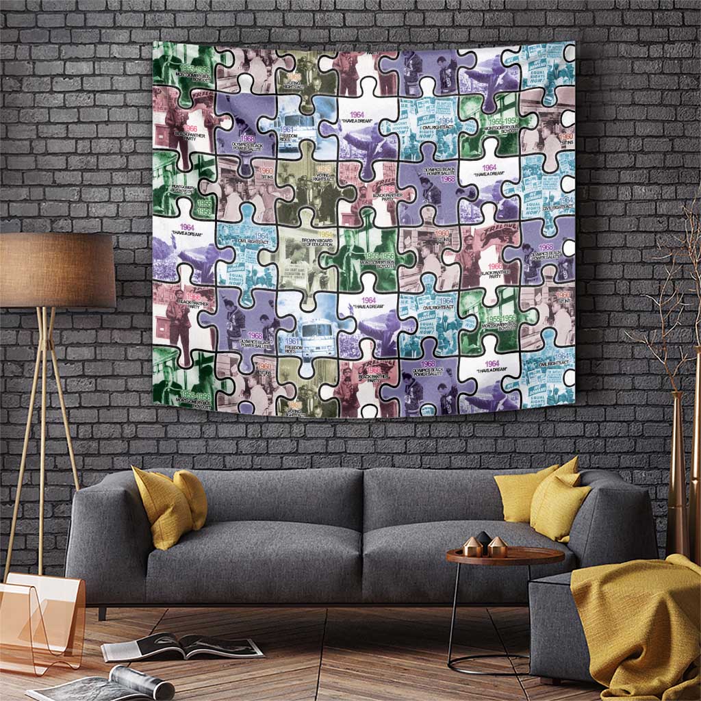 The Civil Rights Journey in Puzzle Tapestry African American