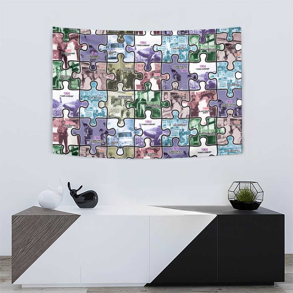 The Civil Rights Journey in Puzzle Tapestry African American