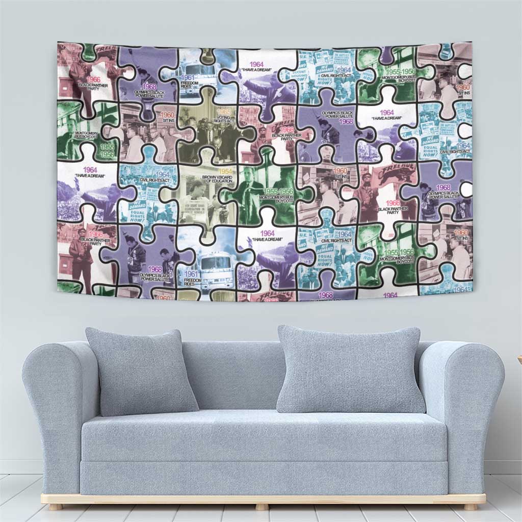 The Civil Rights Journey in Puzzle Tapestry African American