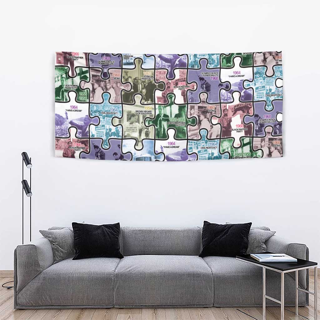 The Civil Rights Journey in Puzzle Tapestry African American