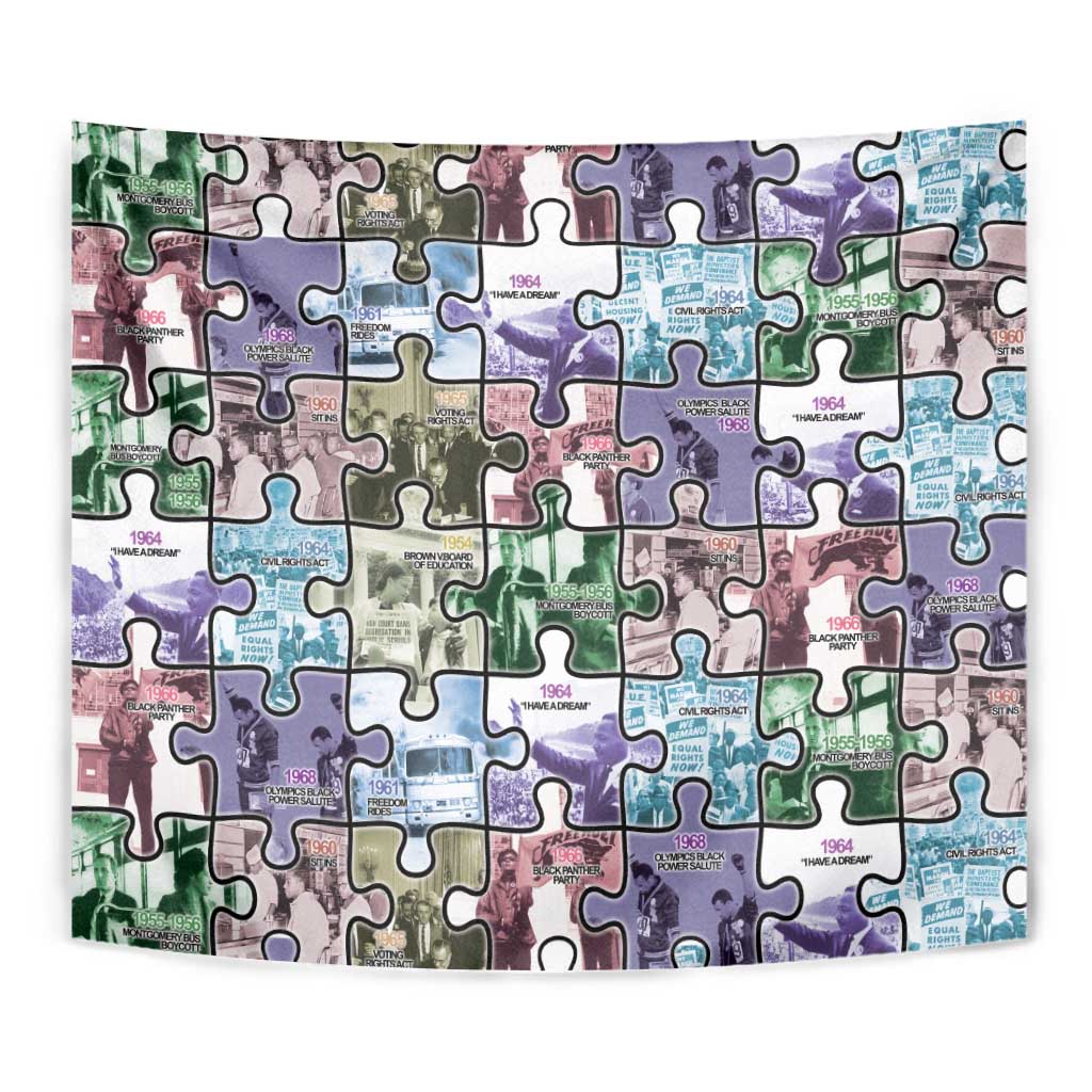 The Civil Rights Journey in Puzzle Tapestry African American