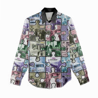 The Civil Rights Journey in Puzzle Women Casual Shirt African American