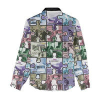 The Civil Rights Journey in Puzzle Women Casual Shirt African American