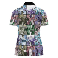 The Civil Rights Journey in Puzzle Women Polo Shirt African American