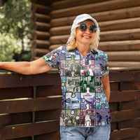 The Civil Rights Journey in Puzzle Women Polo Shirt African American