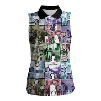 The Civil Rights Journey in Puzzle Women Sleeveless Polo Shirt African American