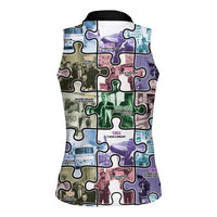 The Civil Rights Journey in Puzzle Women Sleeveless Polo Shirt African American