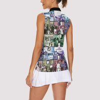 The Civil Rights Journey in Puzzle Women Sleeveless Polo Shirt African American