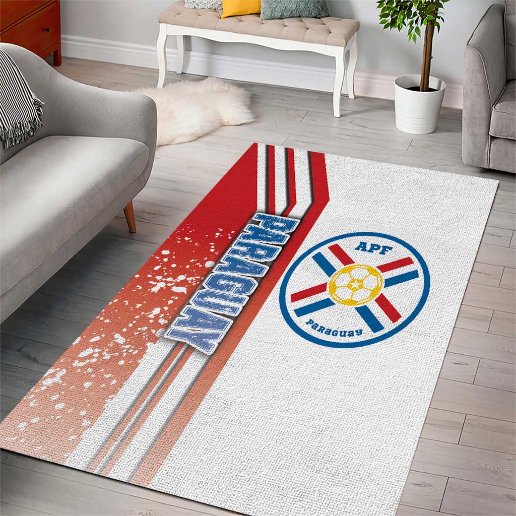 Paraguay Football Area Rug La Albirroja Soccer - Road To Champion