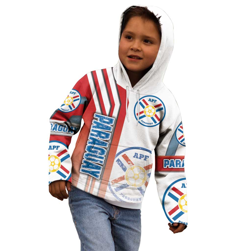 Paraguay Football Kid Hoodie La Albirroja Soccer - Road To Champion