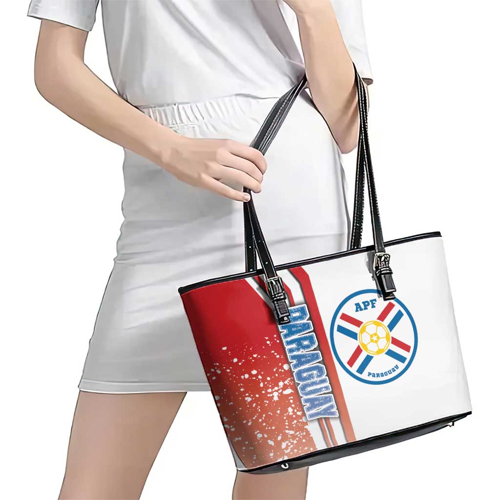 Paraguay Football Leather Tote Bag La Albirroja Soccer - Road To Champion