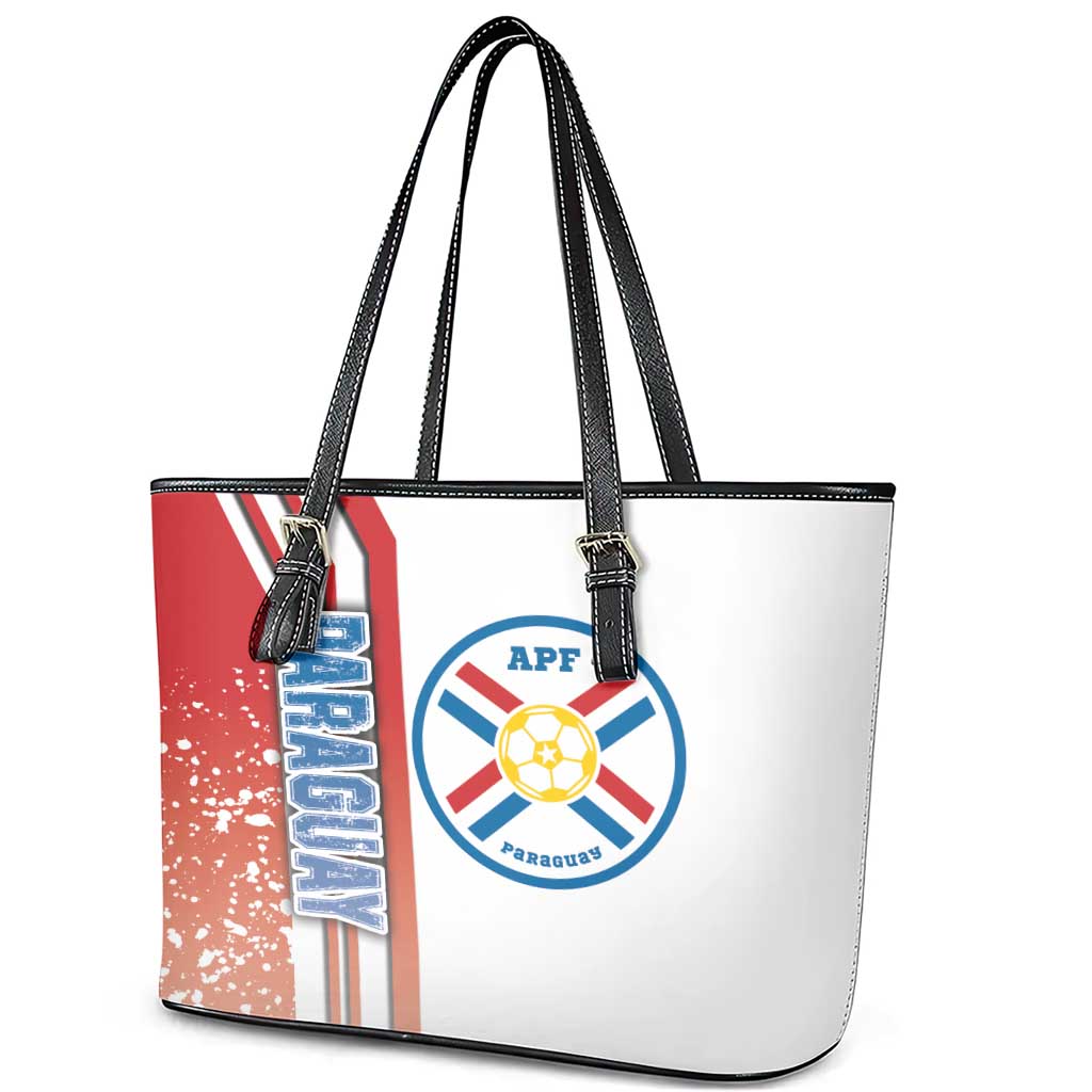 Paraguay Football Leather Tote Bag La Albirroja Soccer - Road To Champion