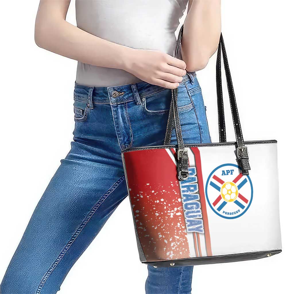 Paraguay Football Leather Tote Bag La Albirroja Soccer - Road To Champion