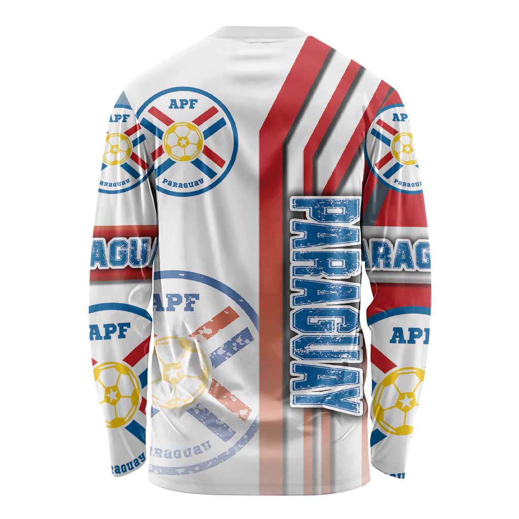 Paraguay Football Long Sleeve Shirt La Albirroja Soccer - Road To Champion