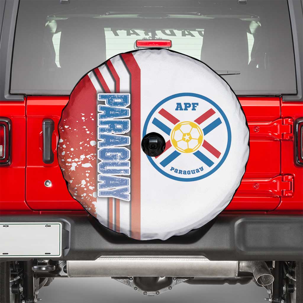 Paraguay Football Spare Tire Cover La Albirroja Soccer - Road To Champion
