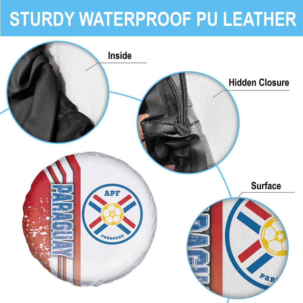 Paraguay Football Spare Tire Cover La Albirroja Soccer - Road To Champion